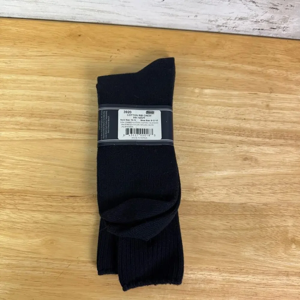 IZOD Men's Navy Crew Socks